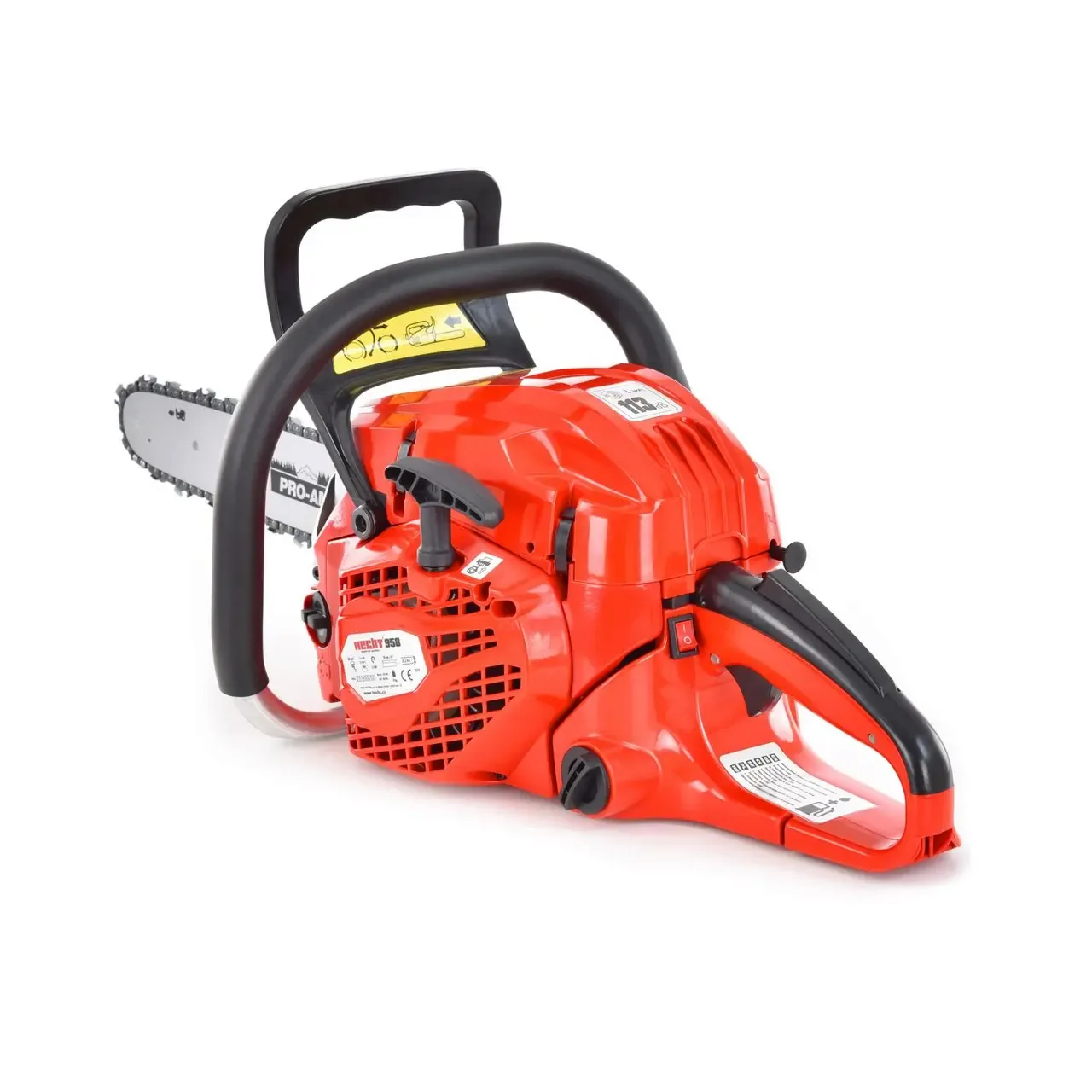 Motofierastrau Hecht 958 lama de 39 cm motor de 58 cm3 cu o putere nominala de 33 cp. Greutate 55 kg. 5