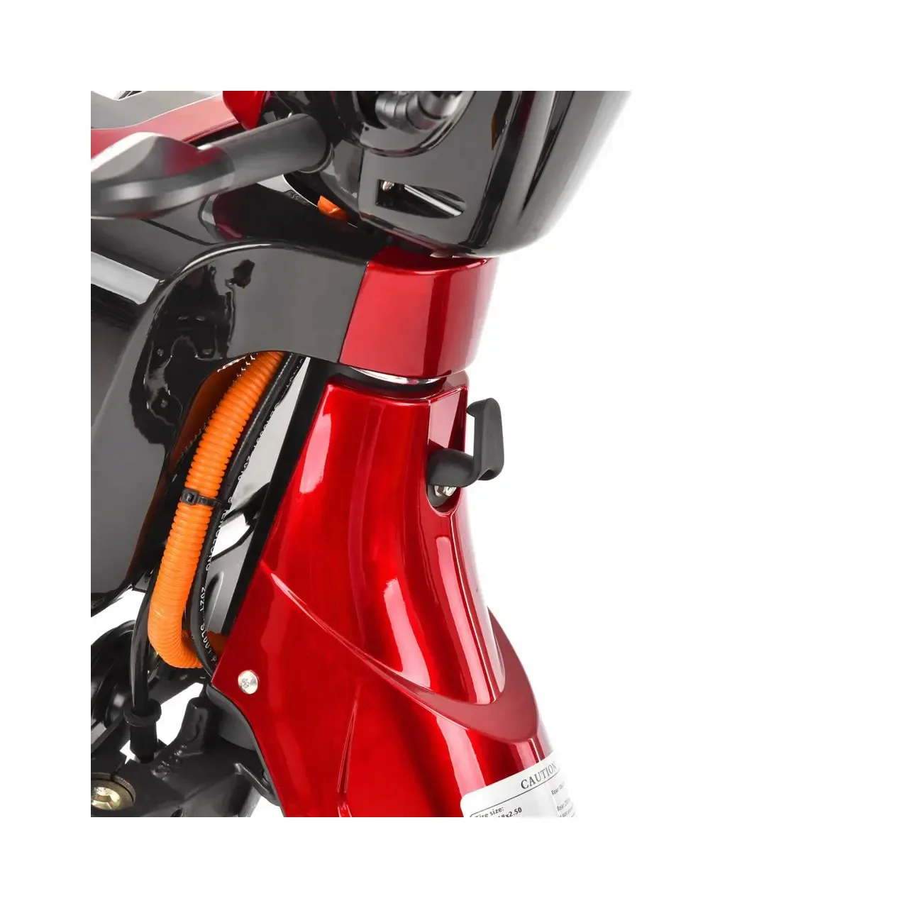 Scuter electric moped HECHT Betis Red, 800 W, autonomie 40 km, viteza maxima 40 km/h, acumulator Li-Ion 48 V, 12 Ah, rosu 3