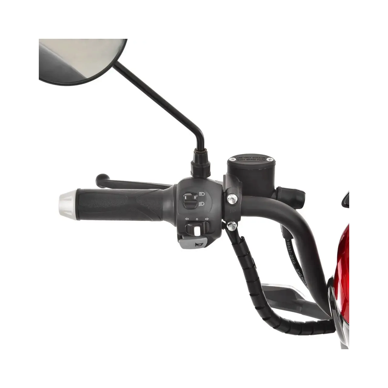 Scuter electric moped HECHT Betis Red, 800 W, autonomie 40 km, viteza maxima 40 km/h, acumulator Li-Ion 48 V, 12 Ah, rosu 5