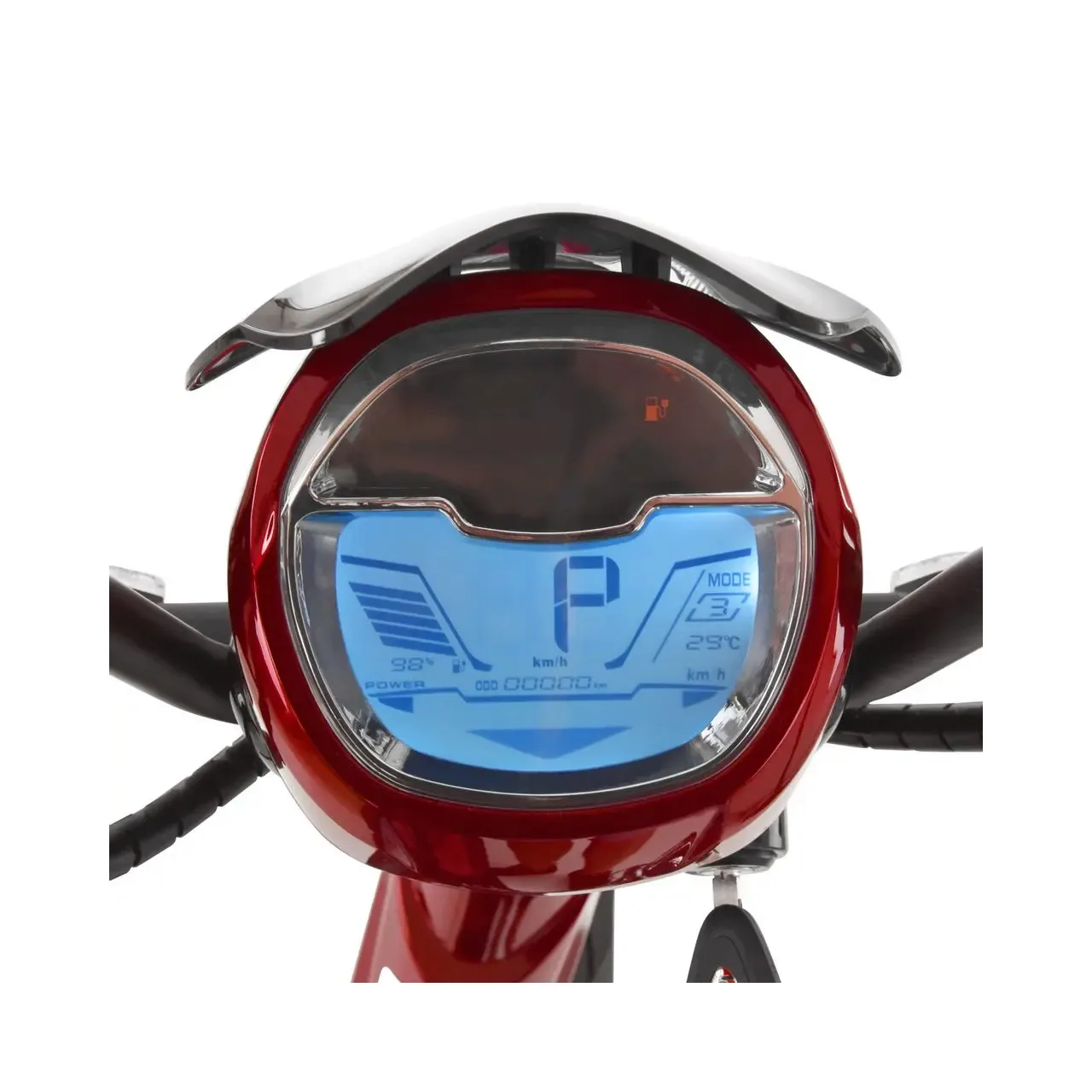 Scuter electric moped HECHT Betis Red, 800 W, autonomie 40 km, viteza maxima 40 km/h, acumulator Li-Ion 48 V, 12 Ah, rosu 7