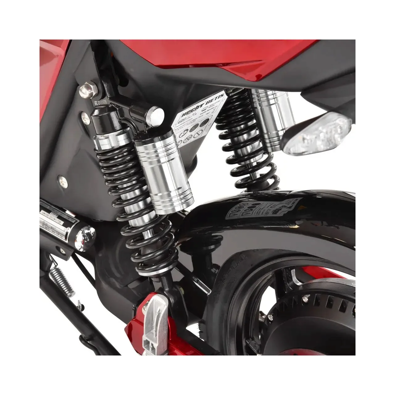 Scuter electric moped HECHT Betis Red, 800 W, autonomie 40 km, viteza maxima 40 km/h, acumulator Li-Ion 48 V, 12 Ah, rosu 11