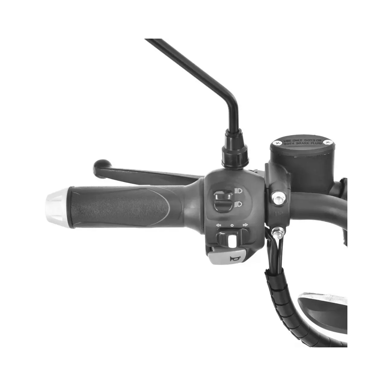 Scuter electric moped HECHT Betis Silver, 800 W, autonomie 40 km, viteza maxima 40 km/h, acumulator Li-Ion 48 V, 12 Ah, argintiu 4