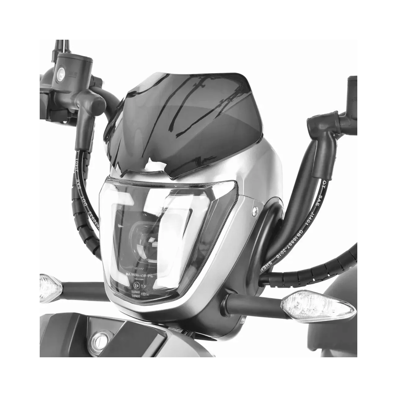 Scuter electric moped HECHT Betis Silver, 800 W, autonomie 40 km, viteza maxima 40 km/h, acumulator Li-Ion 48 V, 12 Ah, argintiu 7