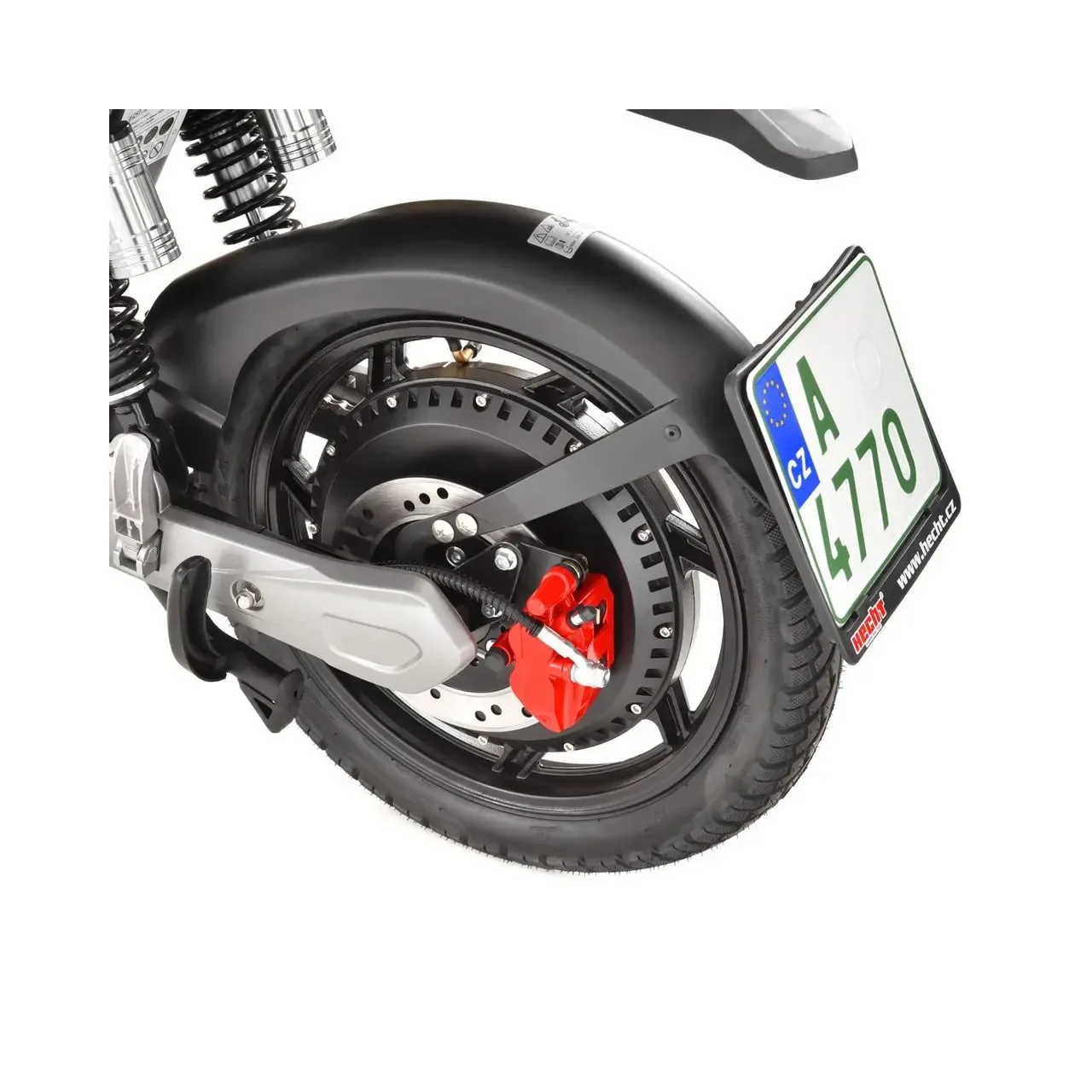 Scuter electric moped HECHT Betis Silver, 800 W, autonomie 40 km, viteza maxima 40 km/h, acumulator Li-Ion 48 V, 12 Ah, argintiu 13