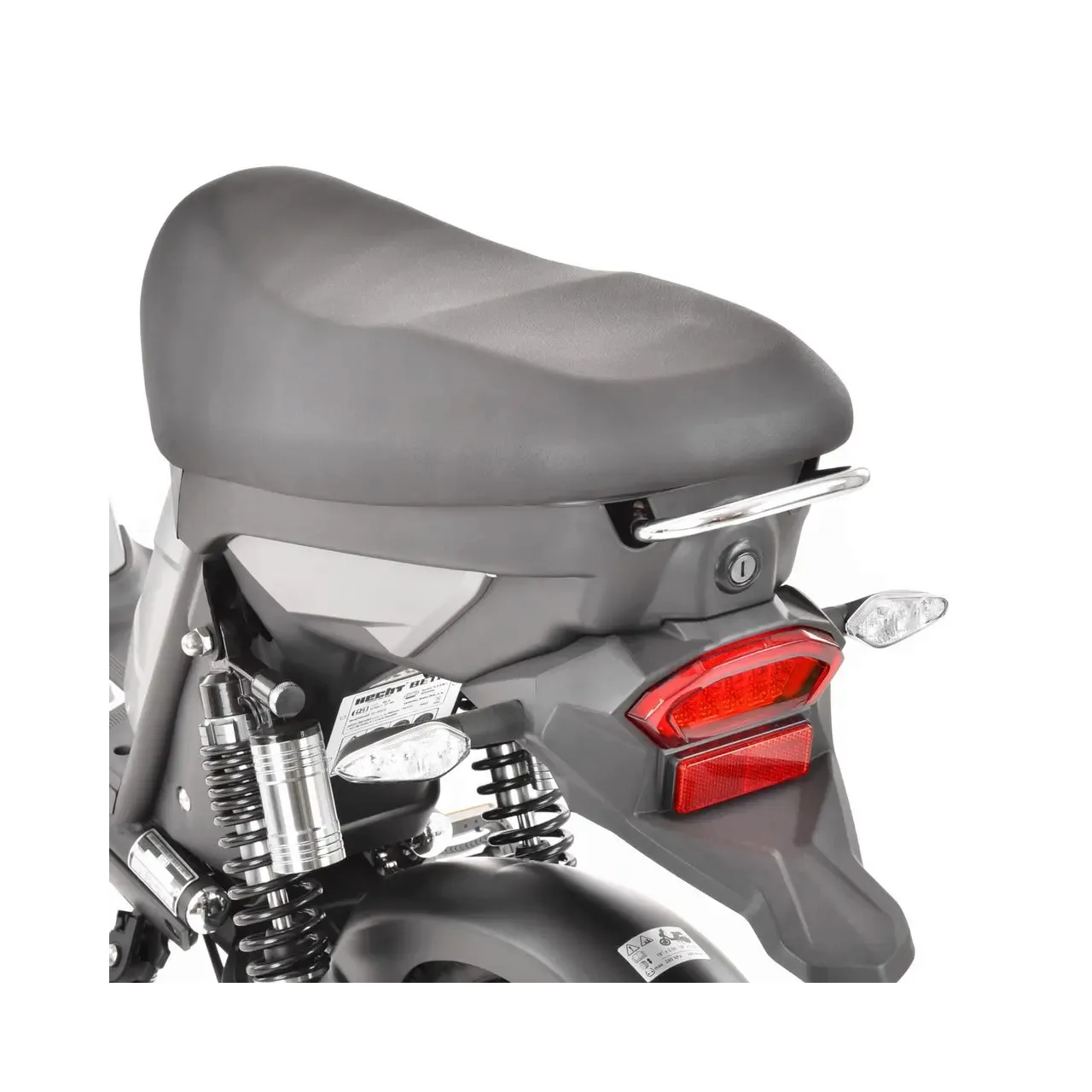 Scuter electric moped HECHT Betis Silver, 800 W, autonomie 40 km, viteza maxima 40 km/h, acumulator Li-Ion 48 V, 12 Ah, argintiu 14