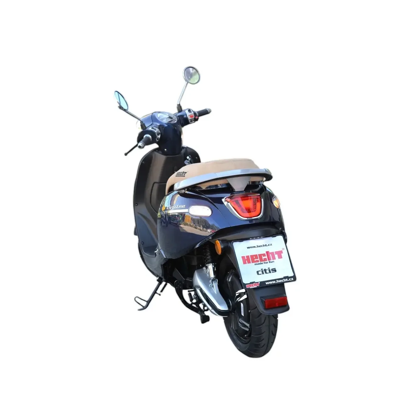 Scuter electric HECHT CITIS Blue, motor 3000 W, autonomie 60 km, viteza maxima 45 km/h, tahometru digital, albastru metalizat 1