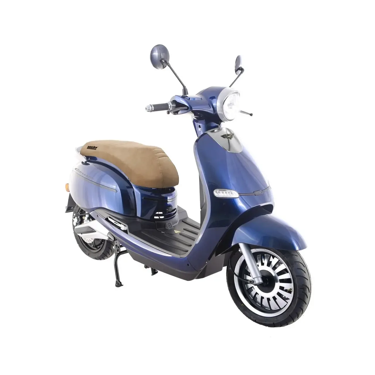 Scuter electric HECHT CITIS Blue, motor 3000 W, autonomie 60 km, viteza maxima 45 km/h, tahometru digital, albastru metalizat 2