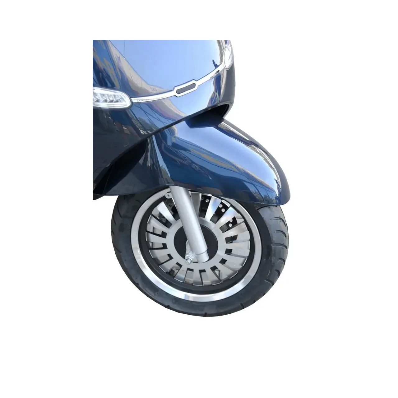 Scuter electric HECHT CITIS Blue, motor 3000 W, autonomie 60 km, viteza maxima 45 km/h, tahometru digital, albastru metalizat 3