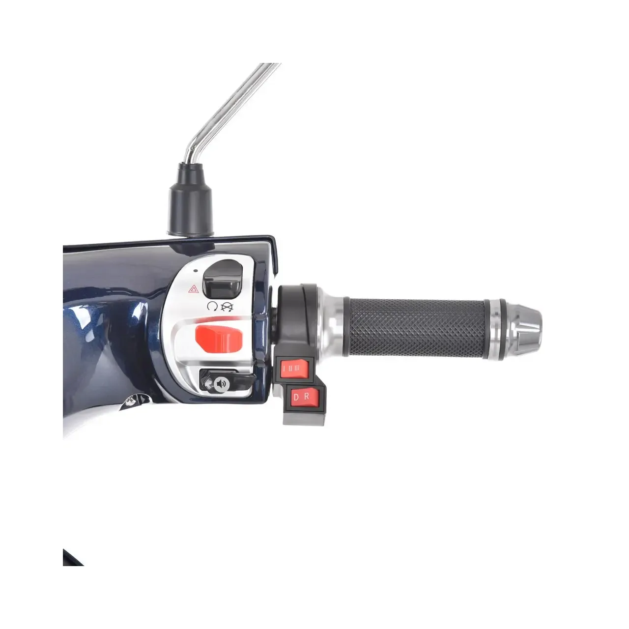 Scuter electric HECHT Citis Max Blue, scaun reglabil, cotiere, acumulator 60 V, 20 Ah, motor 800 W, viteza maxima de 25 km/h, albastru 5