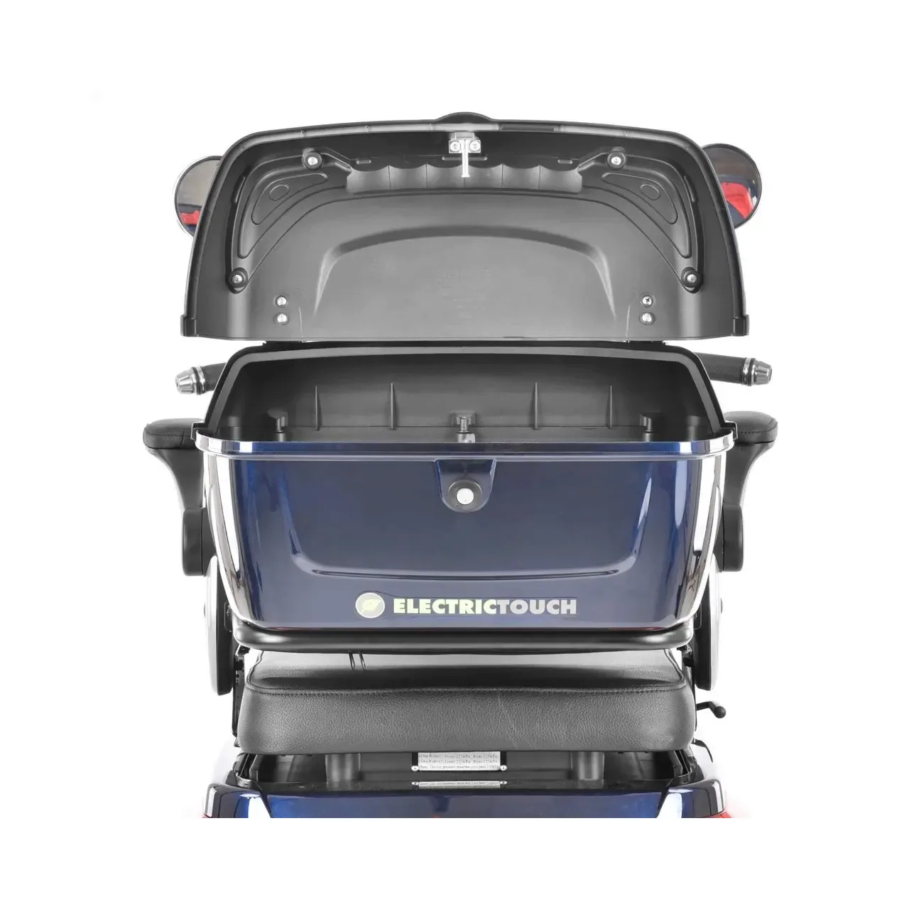Scuter electric HECHT Citis Max Blue, scaun reglabil, cotiere, acumulator 60 V, 20 Ah, motor 800 W, viteza maxima de 25 km/h, albastru 16