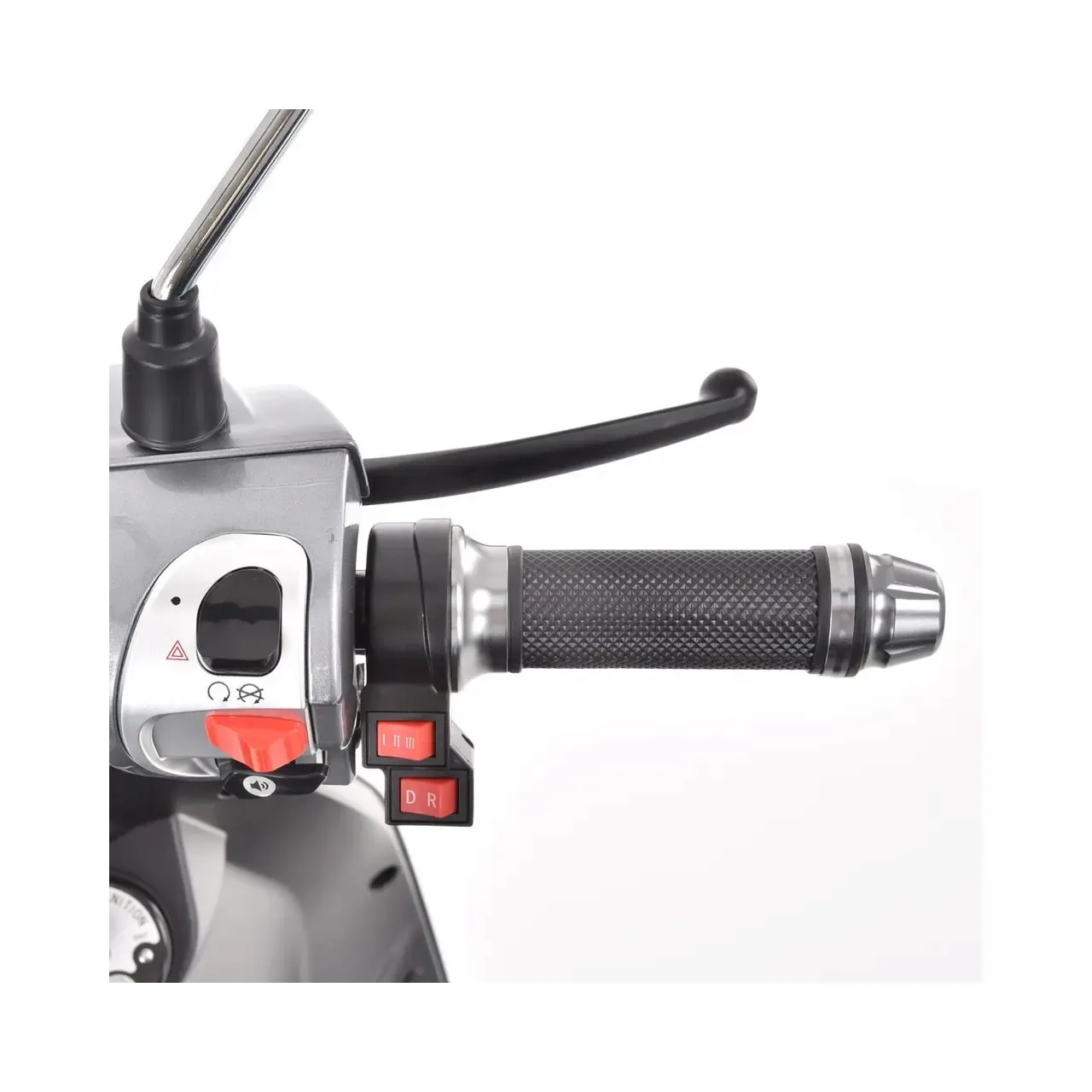 Scuter electric HECHT Citis Max Shadow, scaun reglabil, cotiere, acumulator 60 V, 20 Ah, motor 800 W, viteza maxima de 25 km/h, gri 6