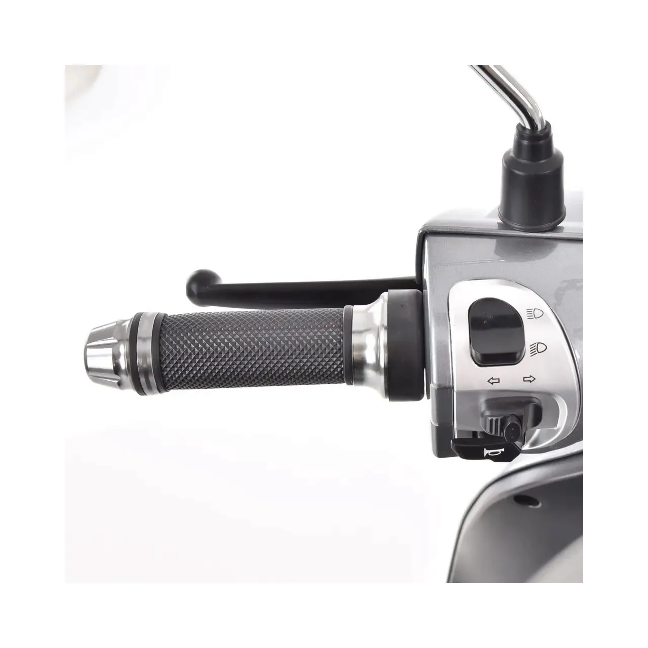 Scuter electric HECHT Citis Max Shadow, scaun reglabil, cotiere, acumulator 60 V, 20 Ah, motor 800 W, viteza maxima de 25 km/h, gri 7