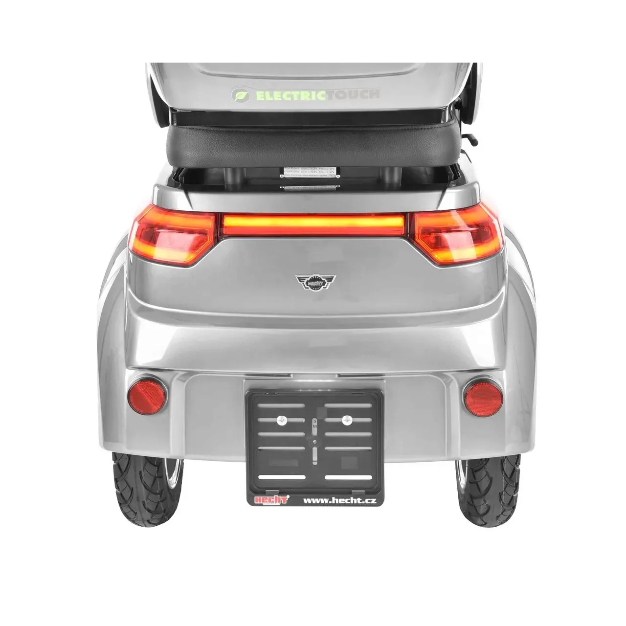 Scuter electric HECHT Citis Max Shadow, scaun reglabil, cotiere, acumulator 60 V, 20 Ah, motor 800 W, viteza maxima de 25 km/h, gri 16