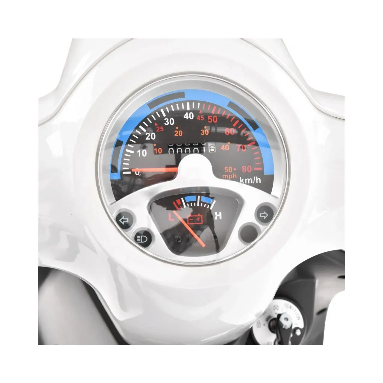 Scuter electric Hecht citis max white motor 800 w viteza maxima 25 km h culoare alb metalizat 5