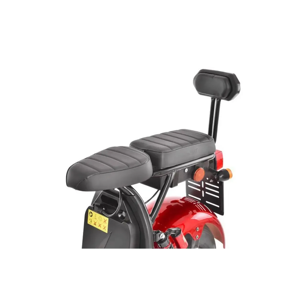 Scuter electric HECHT Cocis Red, acumulator 60 V, 20 Ah, motor 1500 W, anvelope 18 x 9.50 inch, viteza maxima de 45 km/h, rosu 2