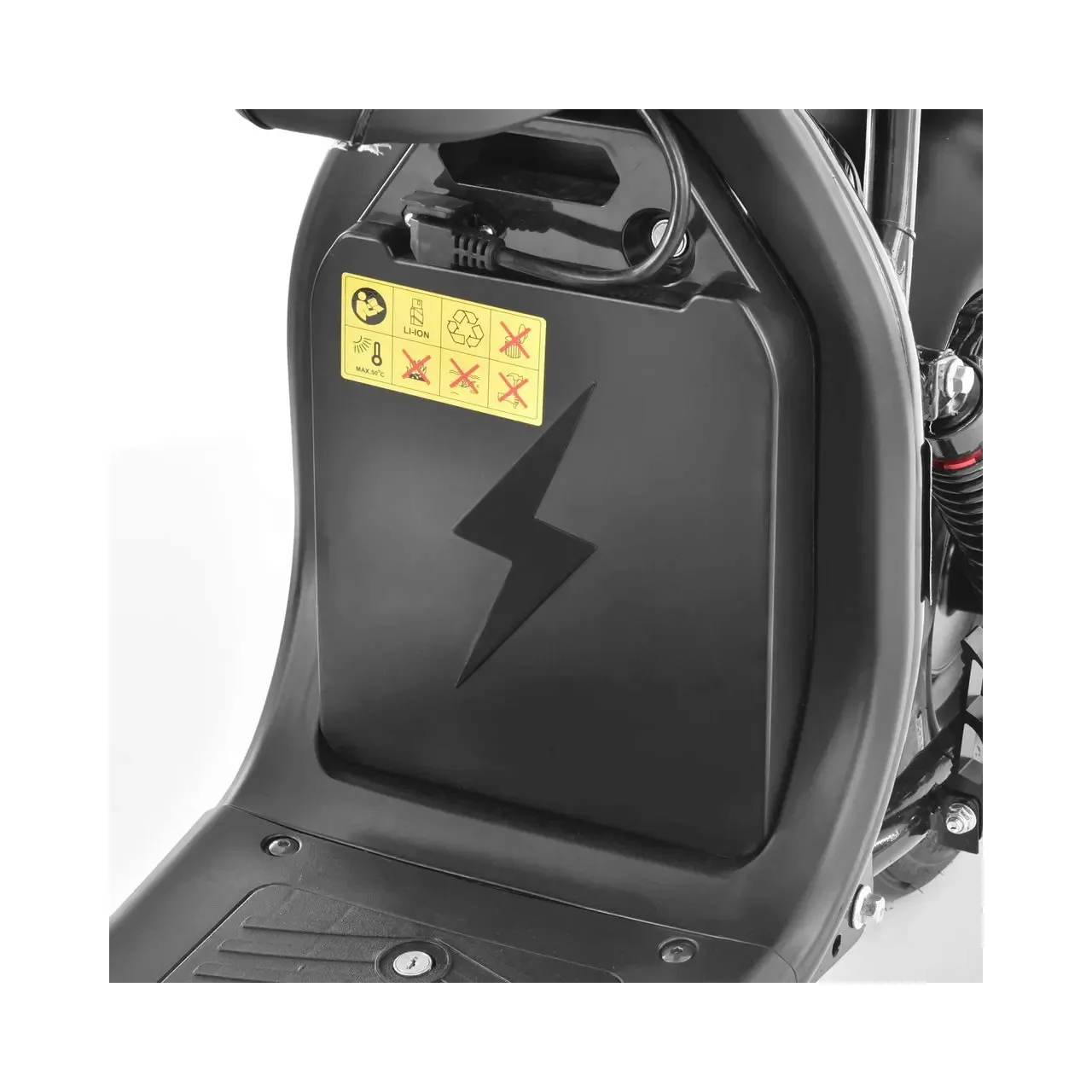 Scuter electric Hecht cocis zero black motor 1500 w viteza maxima 45 km h 1