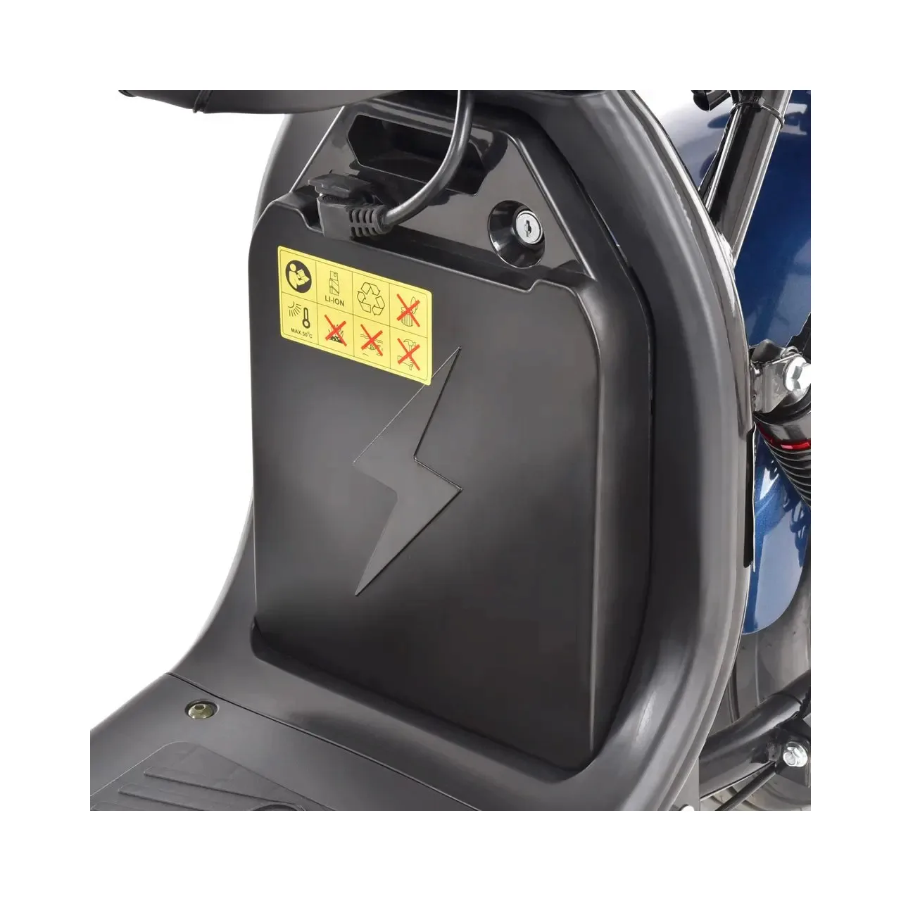 Scuter electric Hecht cocis zero blue motor 1500 w viteza maxima 45 km h 11