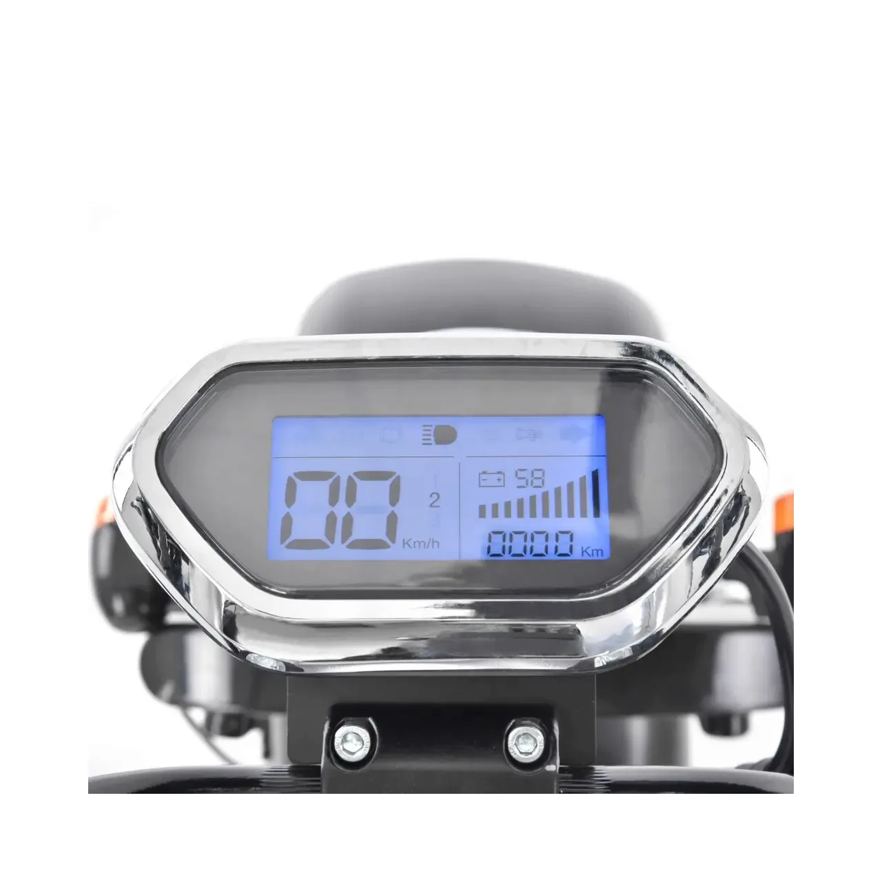 Scuter electric HECHT Cocis Zero Red, acumulator 60 V, 20 Ah, motor 1500 W, anvelope 18 x 9.50 inch, viteza maxima de 45 km/h, rosu 3
