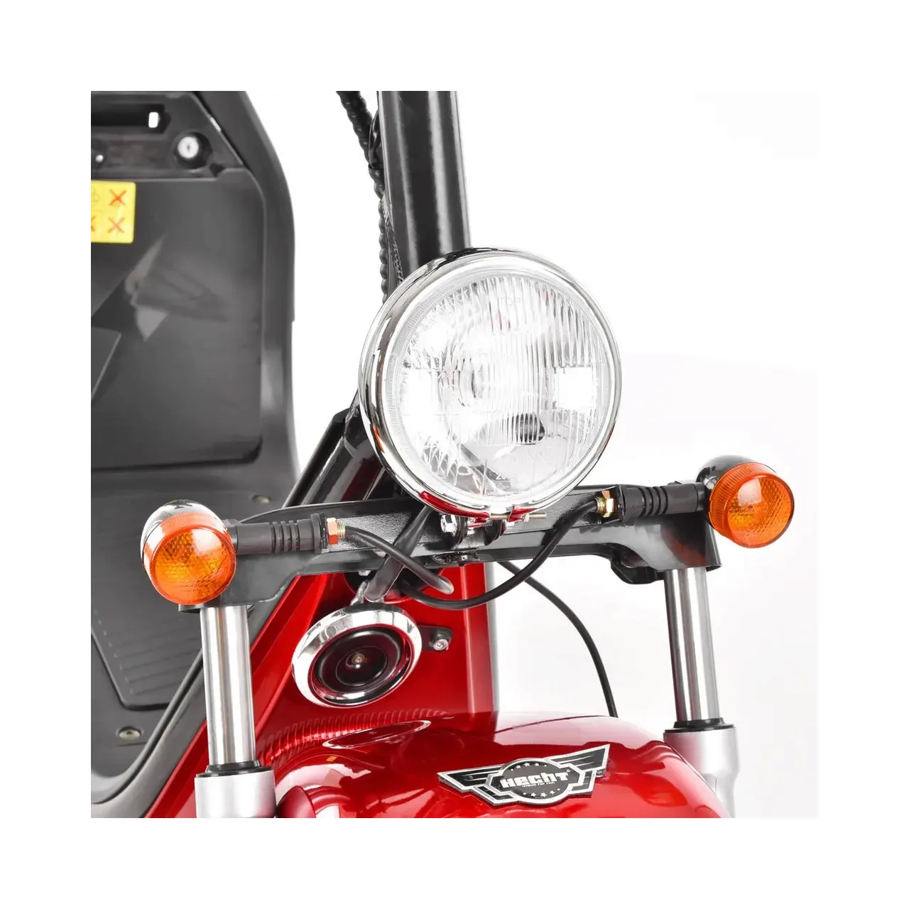 Scuter electric HECHT Cocis Zero Red, acumulator 60 V, 20 Ah, motor 1500 W, anvelope 18 x 9.50 inch, viteza maxima de 45 km/h, rosu 5