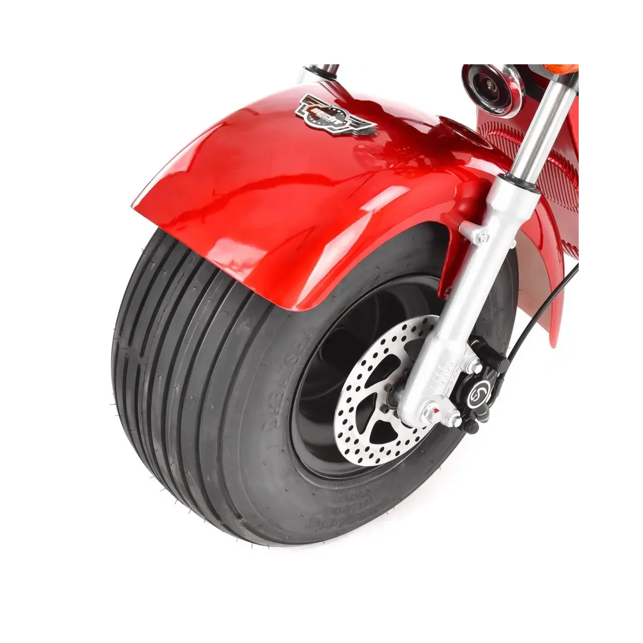 Scuter electric HECHT Cocis Zero Red, acumulator 60 V, 20 Ah, motor 1500 W, anvelope 18 x 9.50 inch, viteza maxima de 45 km/h, rosu 6