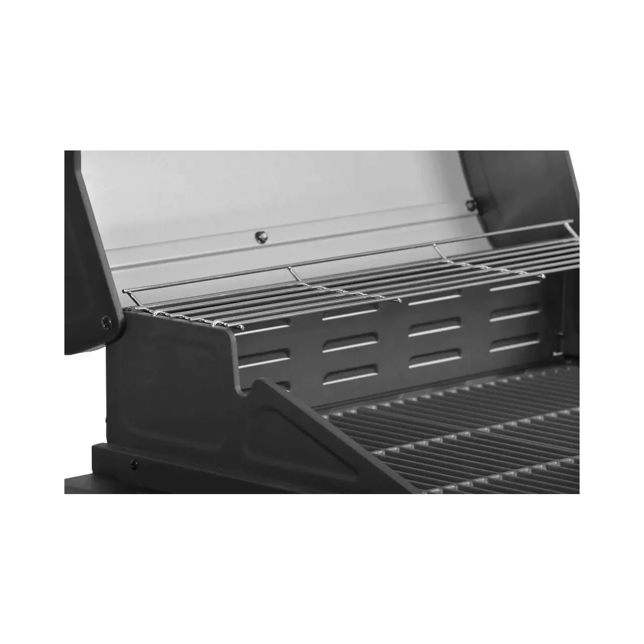 Gratar pe gaz cu 3 arzatoare HECHT Contact 3, 10.5 kW, suprafata gatit 62 x 42 cm, gratar din fonta, cu termometru, roti pentru transport 4