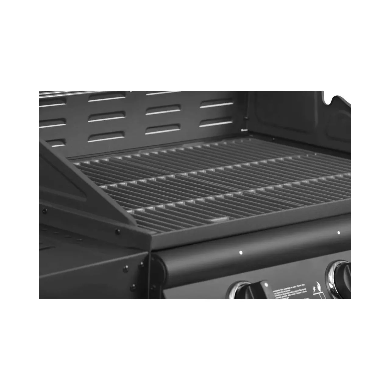 Gratar pe gaz cu 3 arzatoare HECHT Contact 3, 10.5 kW, suprafata gatit 62 x 42 cm, gratar din fonta, cu termometru, roti pentru transport 5