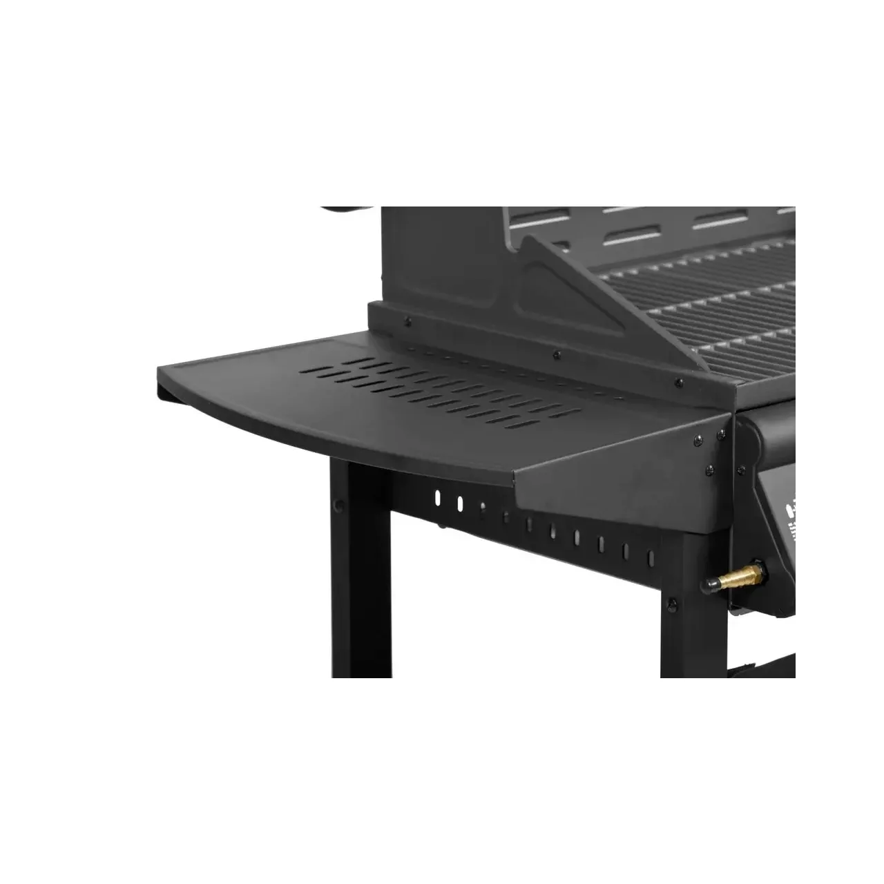 Gratar pe gaz cu 3 arzatoare HECHT Contact 3, 10.5 kW, suprafata gatit 62 x 42 cm, gratar din fonta, cu termometru, roti pentru transport 7