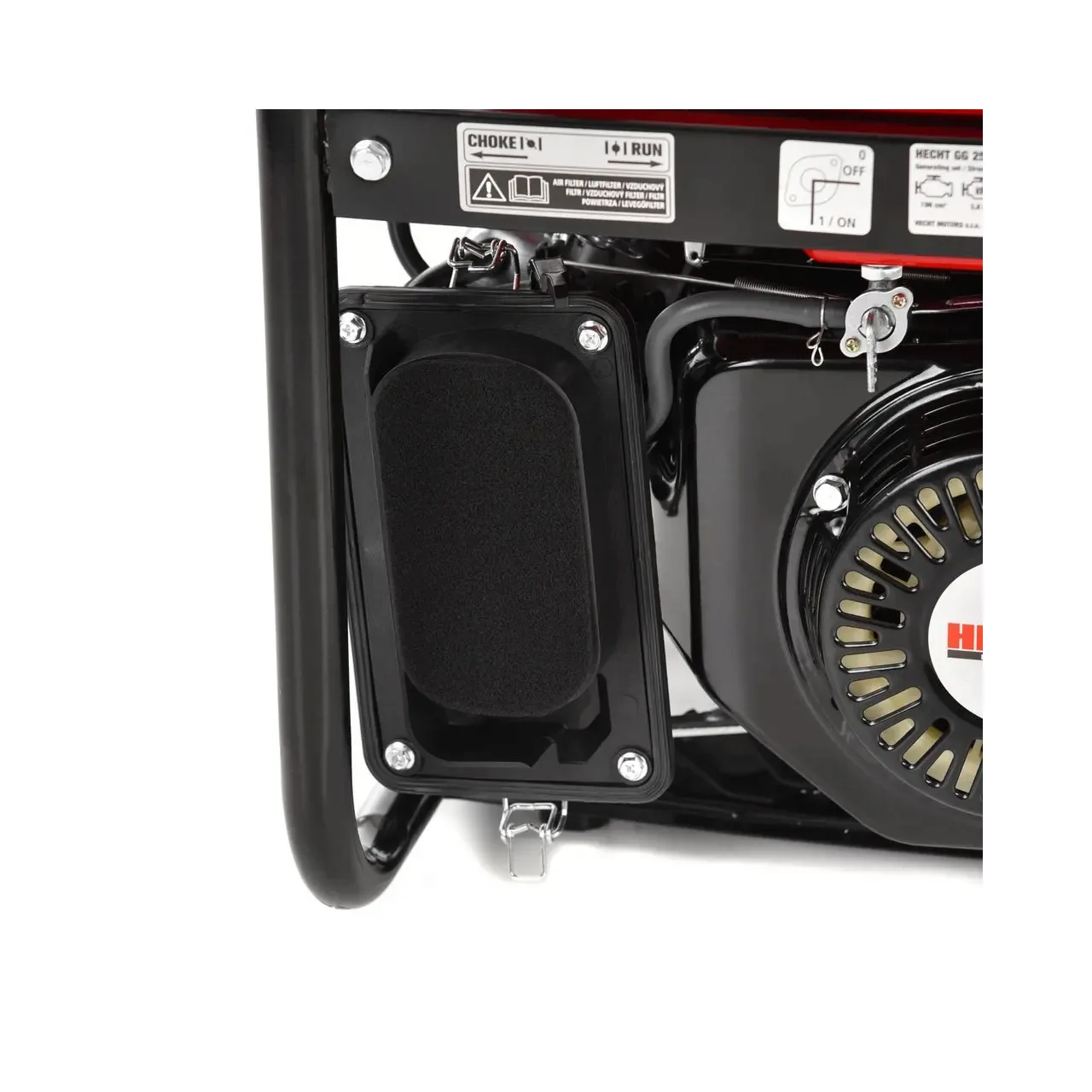 Generator de curent monofazat HECHT GG2500, motor benzina, 4 timpi, 196 CC, 2.2 kW, max 3 kW, cu maner 6