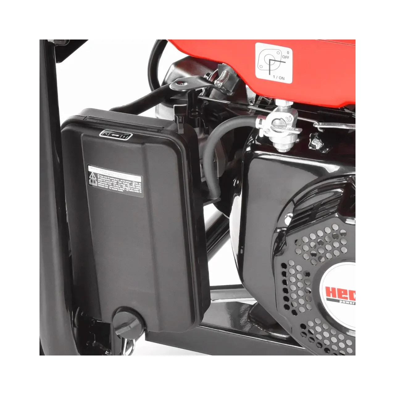 Generator de curent monofazat Hecht GG 3300 W, motor benzina 4T, 208 CC, max 3000 W, cu AVR, 2 x priza 230V - 16A, 1 x priza 12V 7