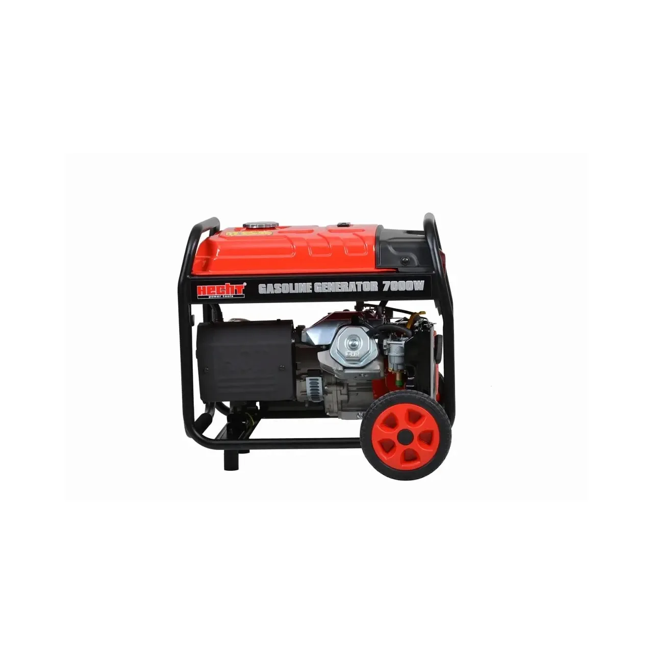 Generator de curent trifazat HECHT GG 8000, motor benzina, 4 timpi, 420 CC, 6.5 kW, max 7 kW, cu roti si maner 3