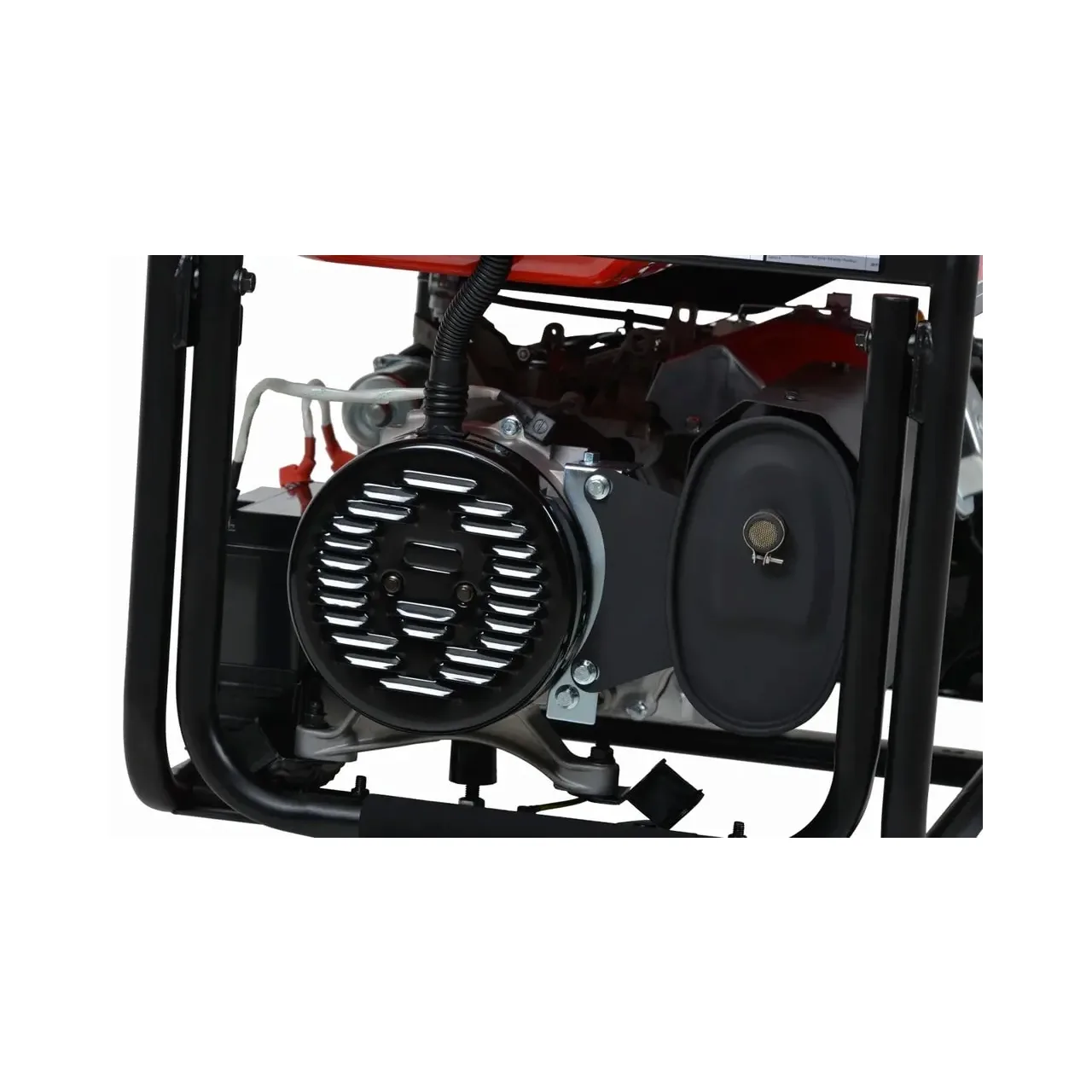 Generator de curent trifazat HECHT GG 8000, motor benzina, 4 timpi, 420 CC, 6.5 kW, max 7 kW, cu roti si maner 8