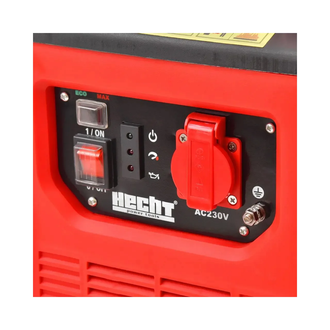 Invertor de curent monofazat pentru sudura HECHT IG 1100, motor benzina, capacitate cilindrica 53.5 CC, putere 2 CP 1