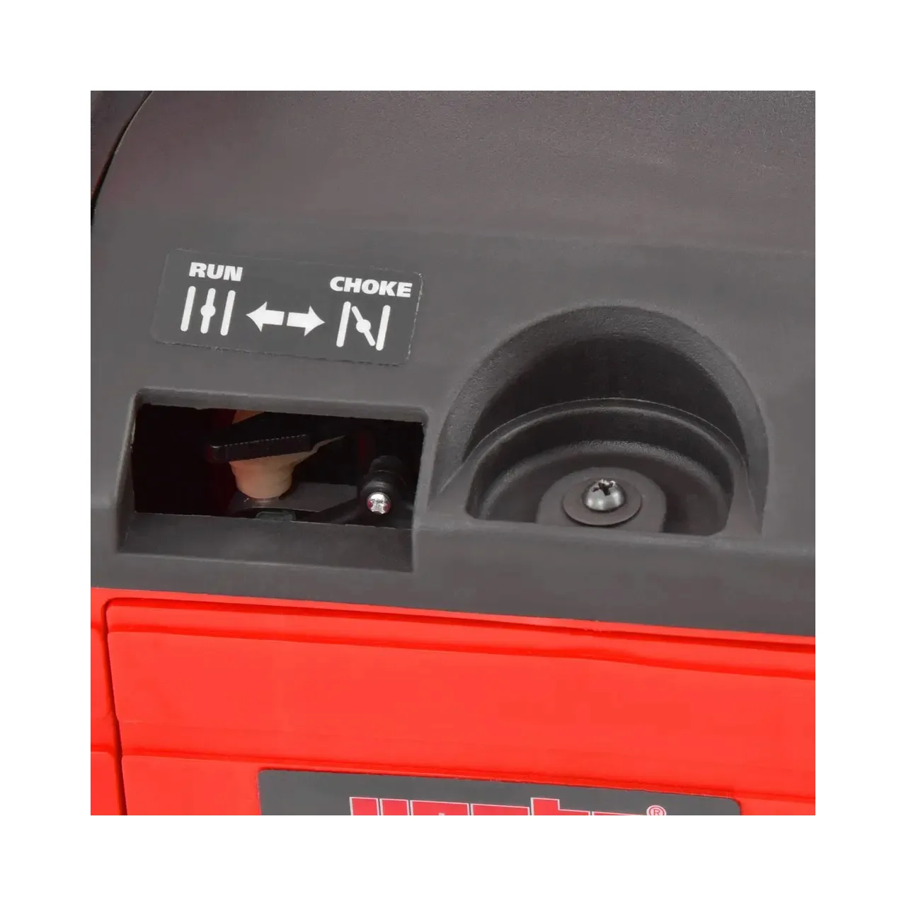 Invertor de curent monofazat pentru sudura HECHT IG 1100, motor benzina, capacitate cilindrica 53.5 CC, putere 2 CP 4