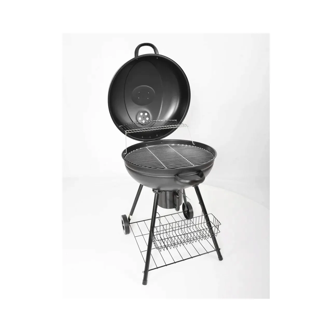 Gratar de gradina HECHT Merida, diametru 53.3 cm, din otel inoxidabil, cu roti 1