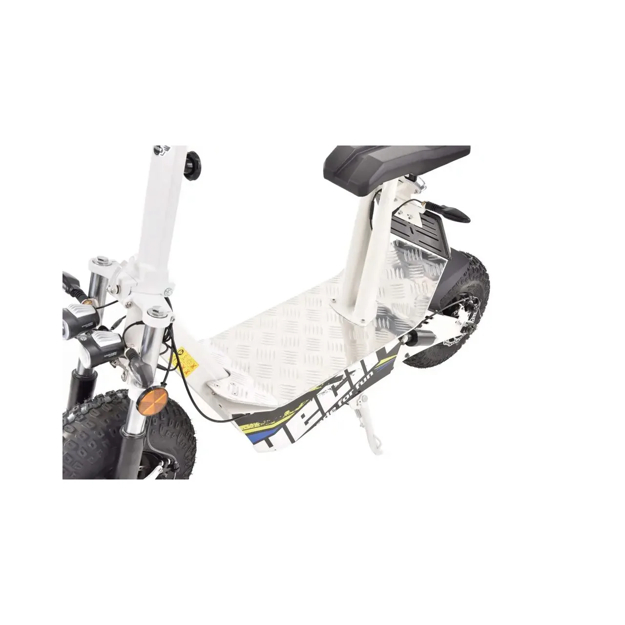 Scuter electric HECHT Terris White, 3000 W, autonomie 50 km, viteza maxima 45 km/h, acumulator Li-Ion 60 V, 20 Ah, alb 4