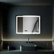 Oglinda LED senzor Vectro cu functie dezaburire si ceas 80x60 cm colectia Marcello Funghi AT1CT-D1OC-RS1S-W09H 2