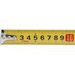 Ruleta 10 m x 25 mm, galben - negru Vorel 10111 3