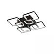 Lustra LED cu telecomanda ZOE, 8 Patrate, 130W, LuminaRece/Calda/Neutra, Dimabila, Negru 1