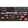 Troler scule cu 3 compartimente 78 piese Yato YT-09104 8