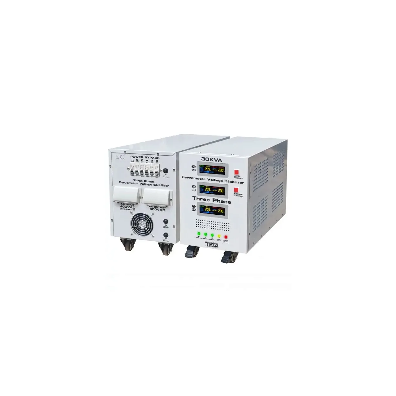 Stabilizator retea maxim 30KVA-SVC cu servomotor trifazat-trifazat TED000156 1