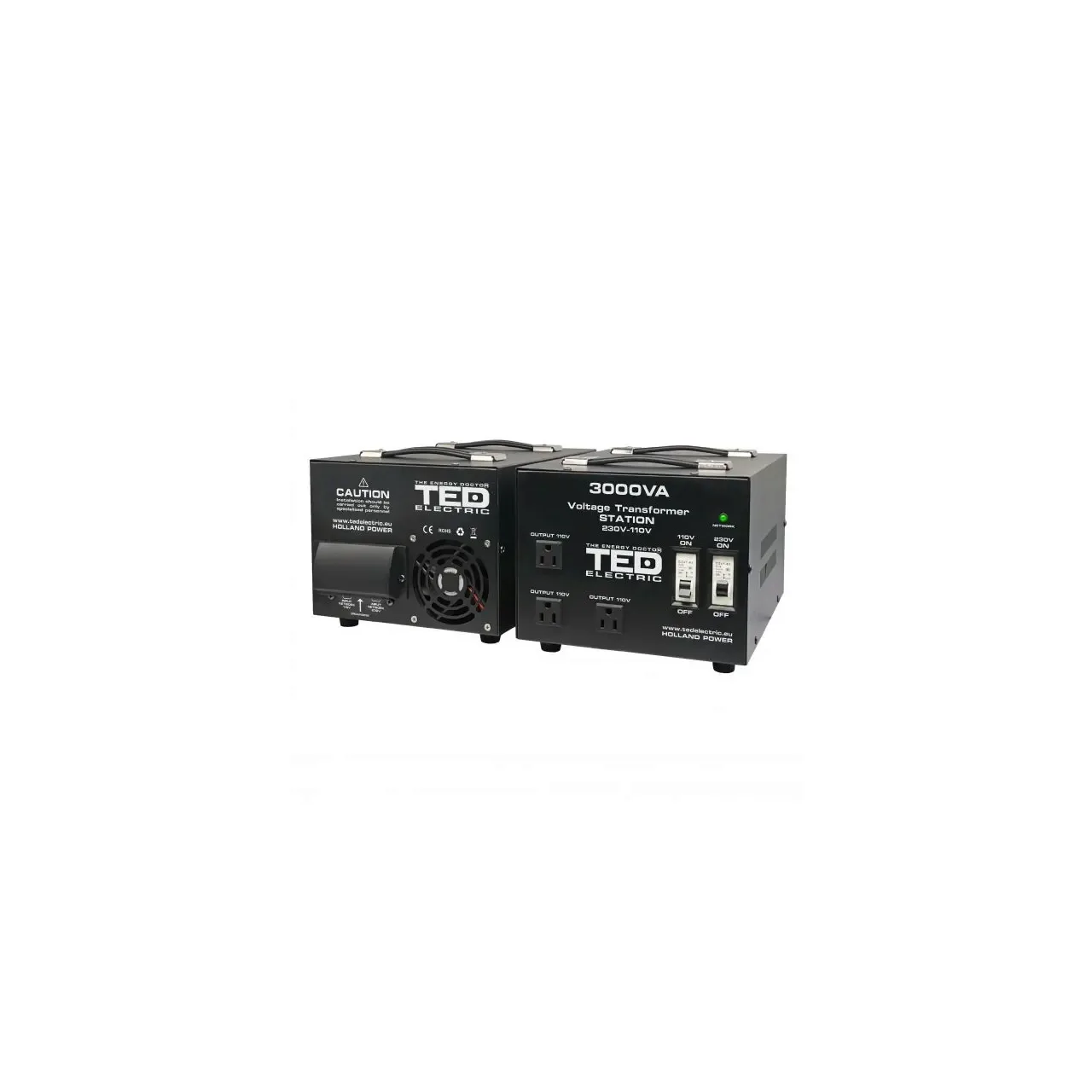 Transformator 230-220V la 110-115V 3000VA/2400W cu carcasa TED000248 1