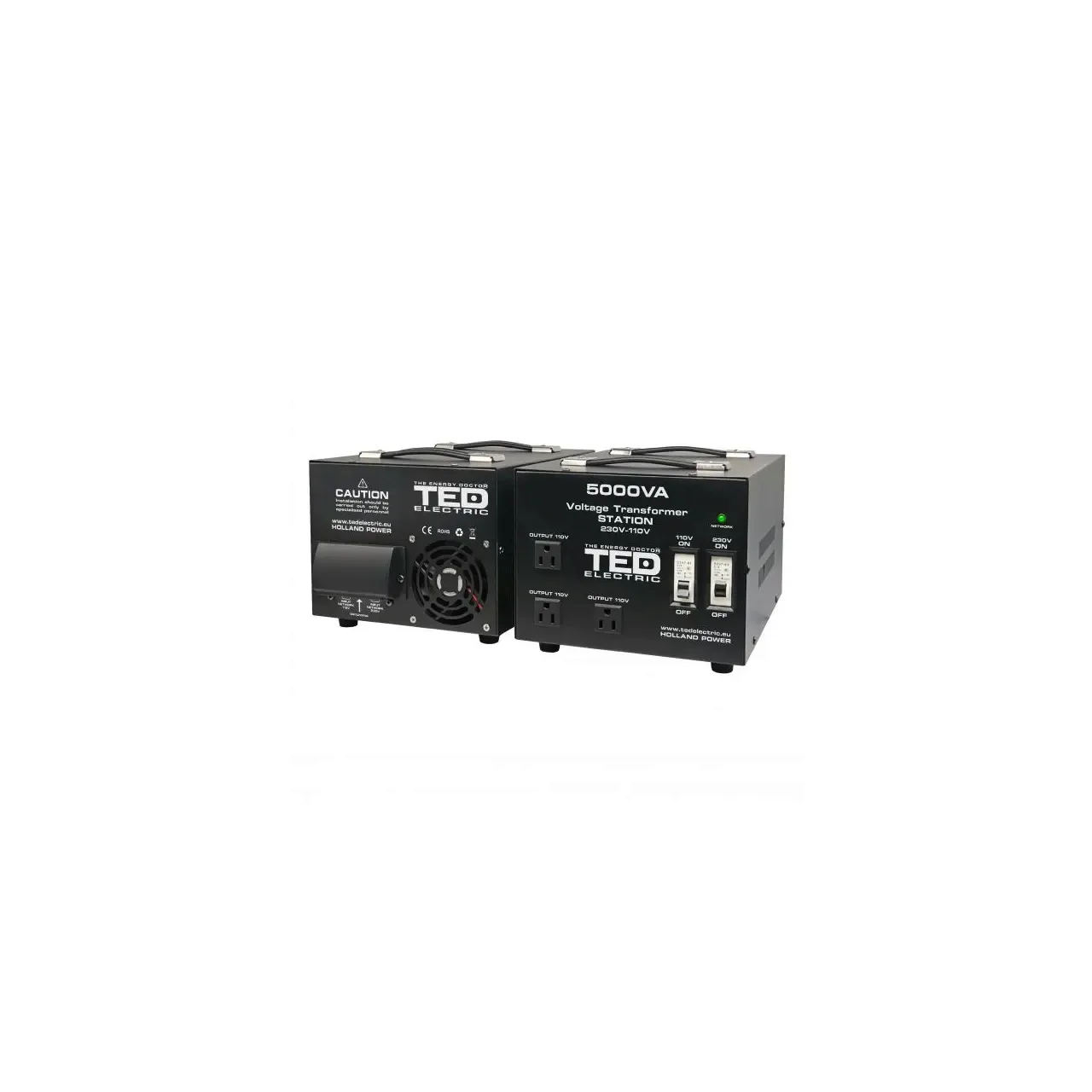 Transformator 230-220V la 110-115V 5000VA/4000W cu carcasa TED000255 1