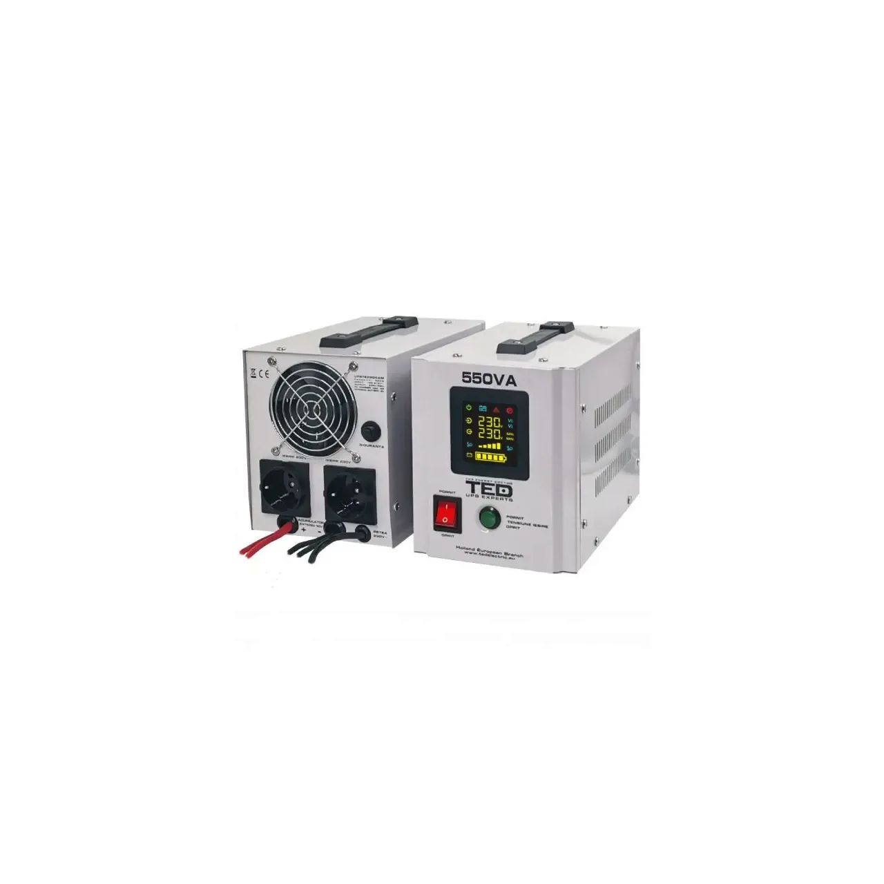 UPS 550VA/300W runtime extins utilizeaza un acumulator (neinclus) TED UPS Expert TED000354 1
