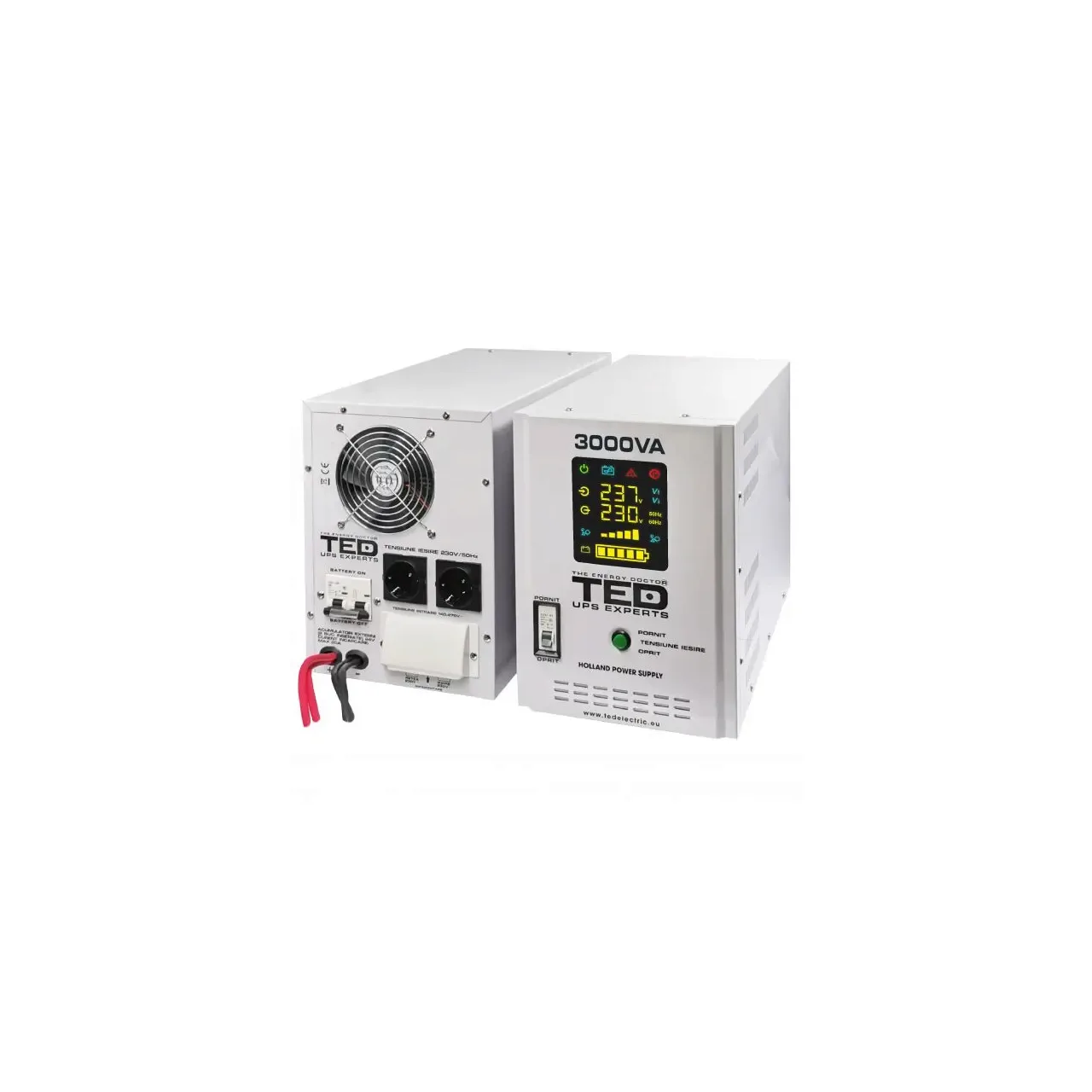 UPS 3000VA/2100W runtime extins utilizeaza doi acumulatori (neinclusi) TED UPS Expert TED001672 1