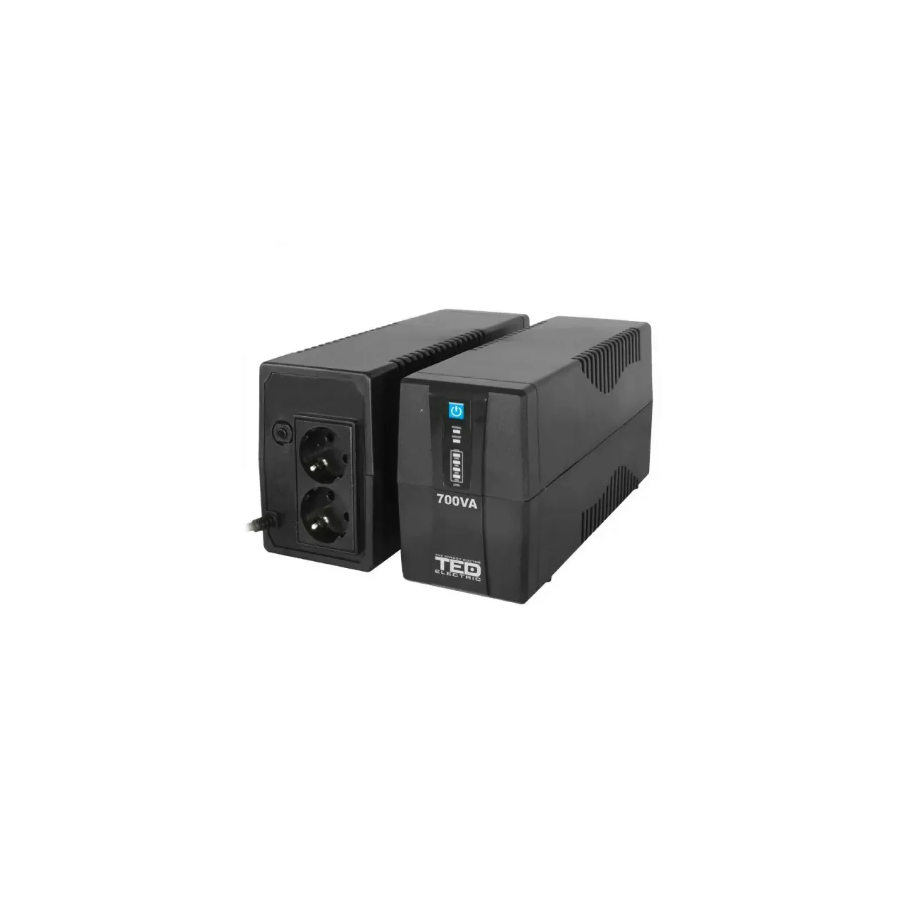UPS 700VA/400W LED Line Interactive AVR 2 schuko TED Electric TED003966 2