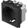 Priza modulara schuko 1P 16A ST IP20 2M negru TEM-VM10SB-U 1