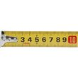Ruleta 10 m x 25 mm, galben - negru Vorel 10111 6