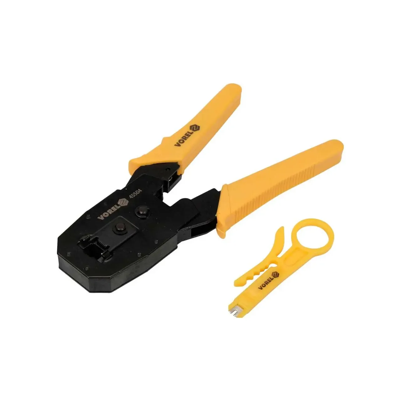 Clește pentru sertizarea mufelor RJ45, RJ10 și RJ11 Vorel 45504 1