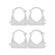 Set 4 cleme blocabile suport țeava, 25mm Vorel 54834 1