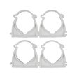 Set 4 cleme blocabile suport țeava, 40mm Vorel 54837 1